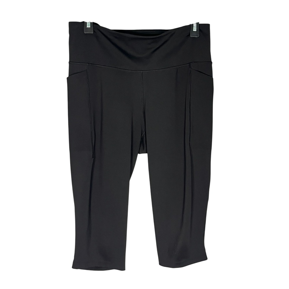 Calia by Carrie Underwood Cropped Leggings Women's Black Athletic Pants L